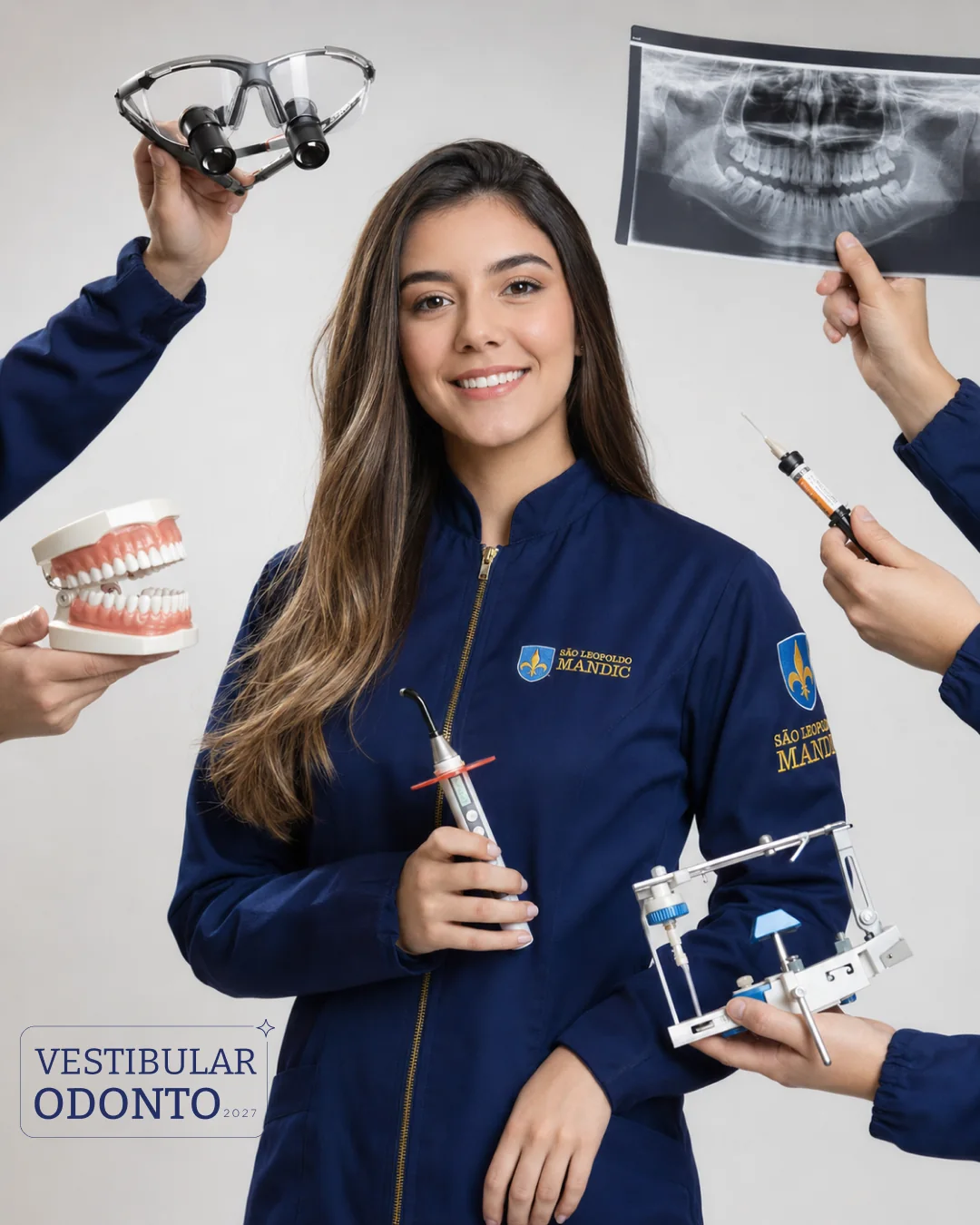 Alunos de Odontologia Mandic em atividade prática nas clínicas digitais